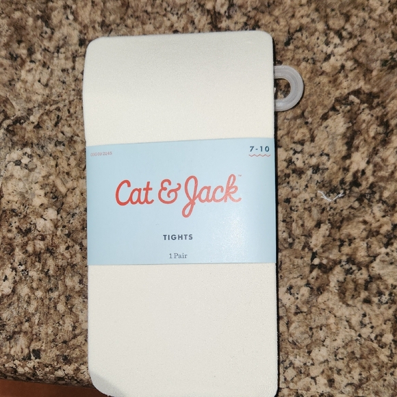 Cat & Jack Other - Cat & Jack White Footed Tights
